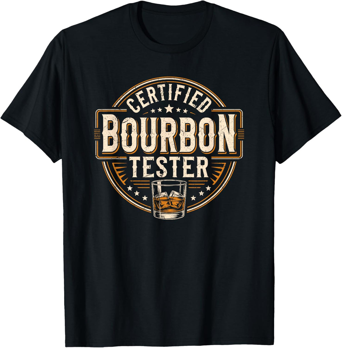 Bourbon Whisky Lover vintage Certified Bourbon Tester T-Shirt