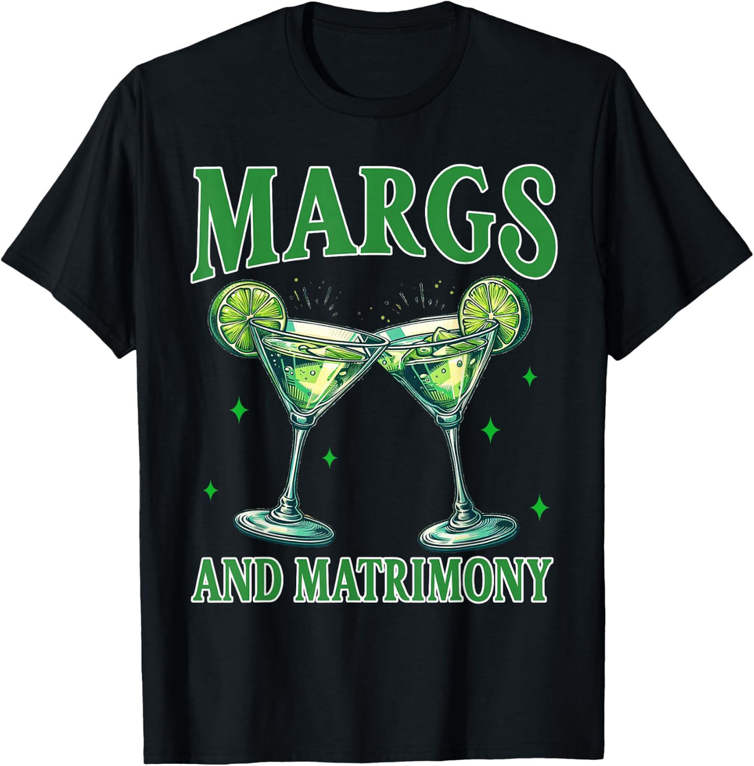 Bachelorette Margarita Bridal Party Margs And Matrimony T-Shirt