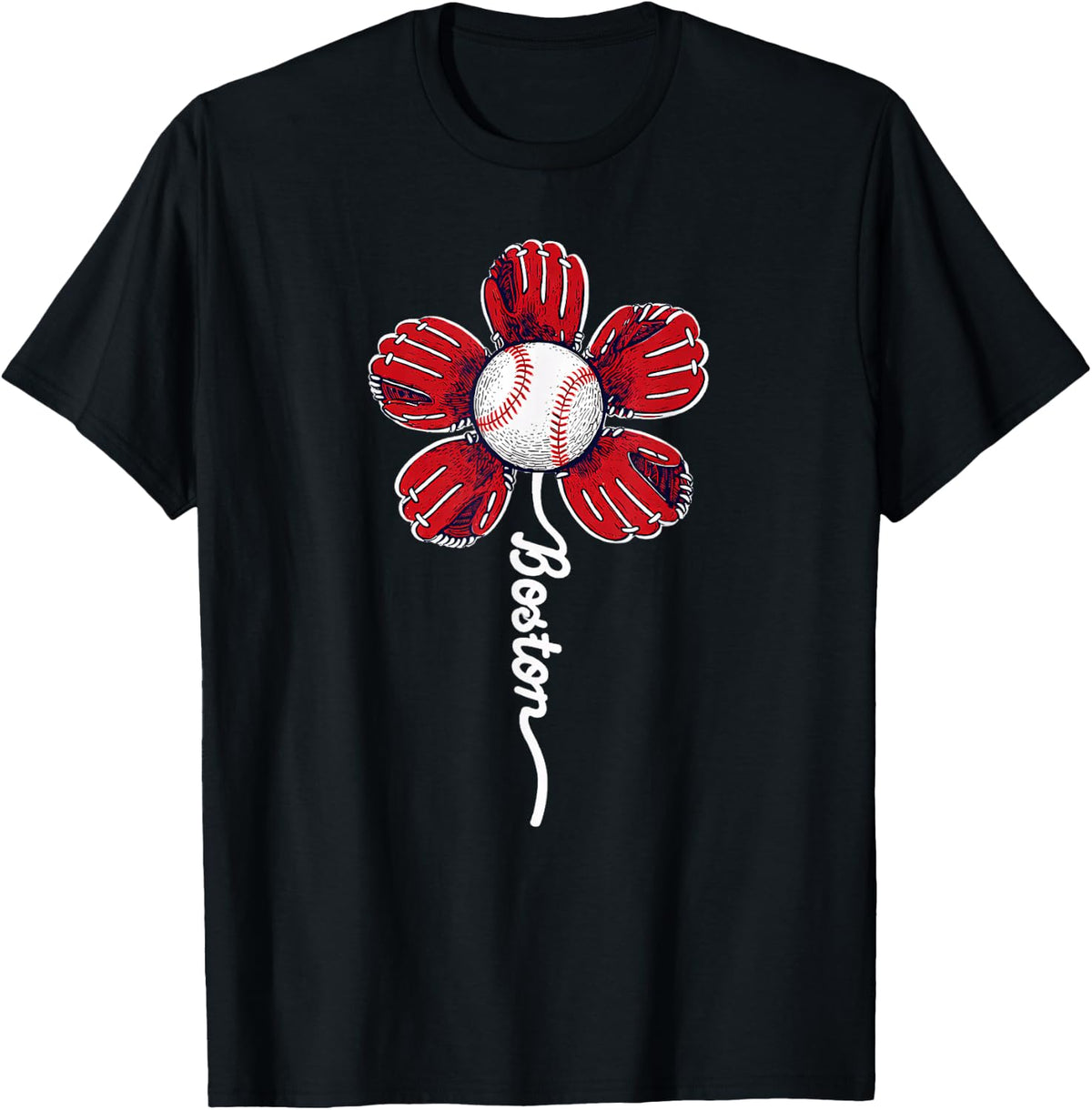 Boston Flower for Men Women Boys Girls Kids T-Shirt