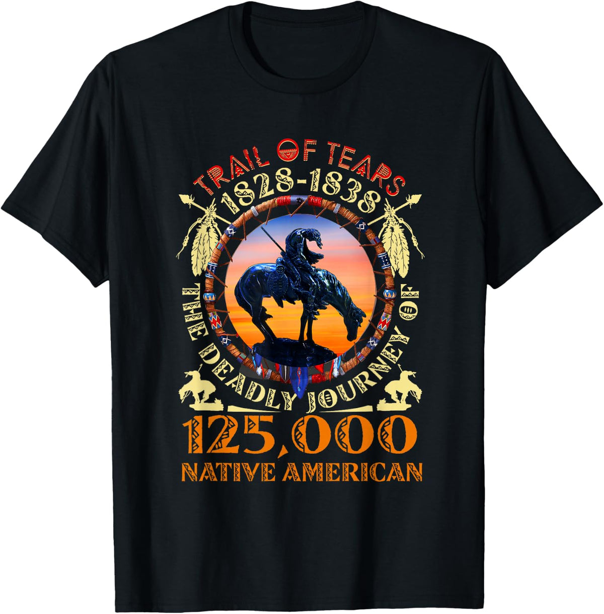 Native American Trail of Tears The Deadly Journey 125000 T-Shirt