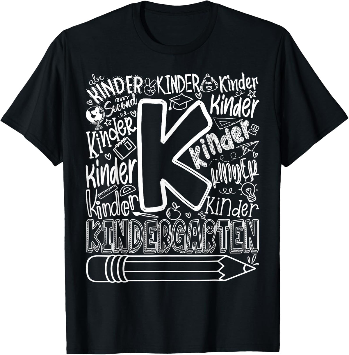 Kindergarten Typography Team Back to School Teacher Kids T-Shirt