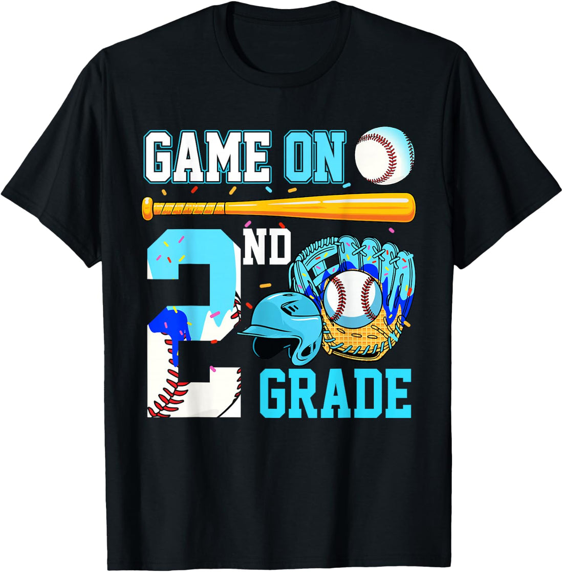 2nd Grade Baseball Back to School Second Grade Boy Youth Kid T-Shirt