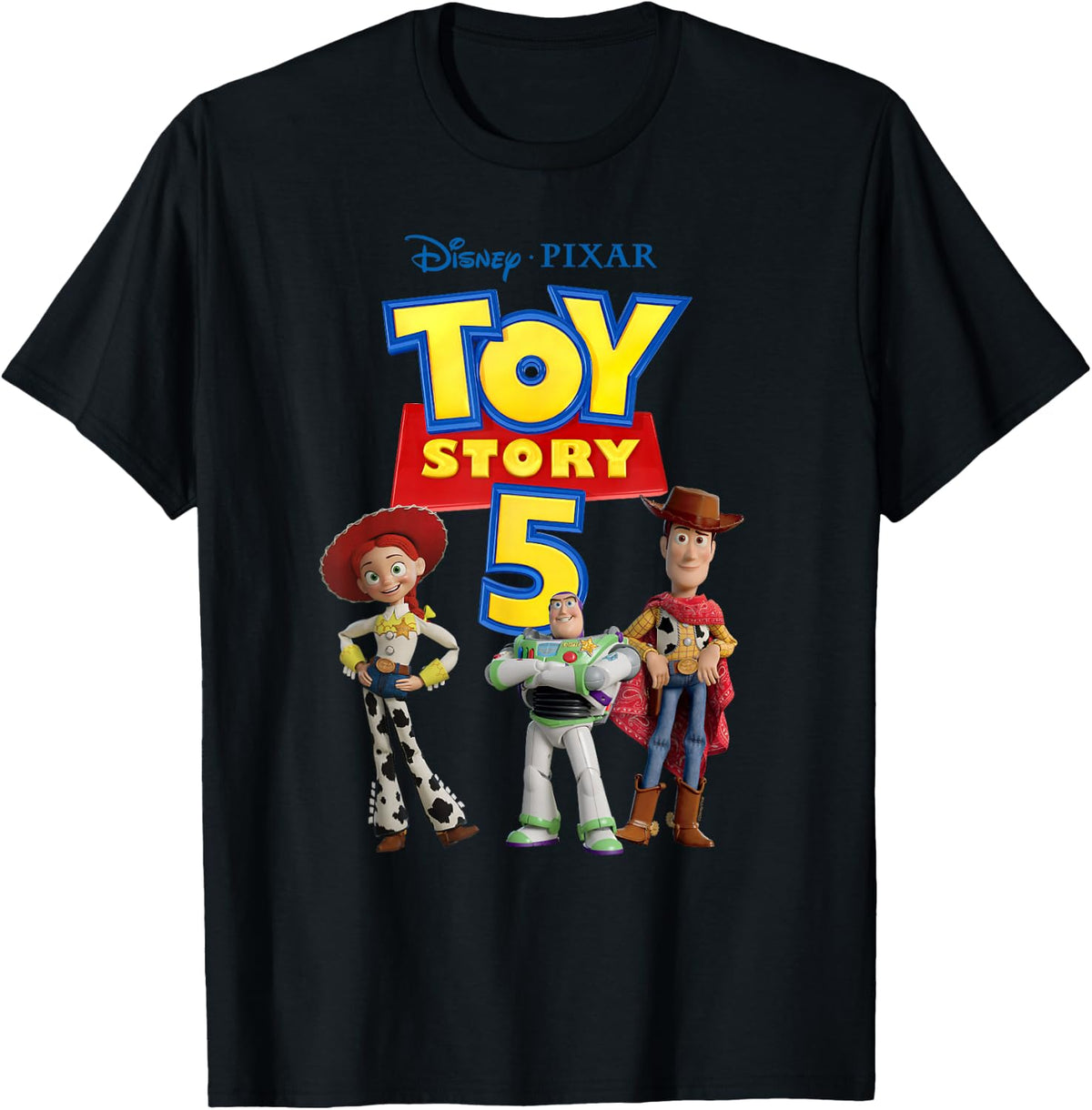 Disney and Pixar's Toy Story 5 Logo & Our Hero Trio T-Shirt
