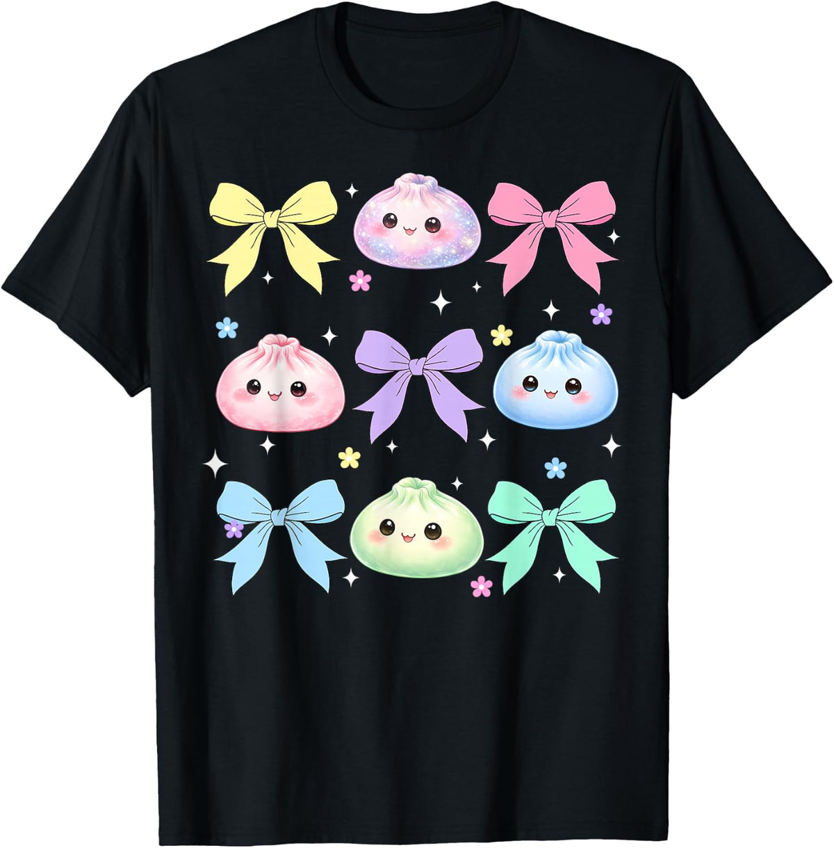 Kawaii Dumpling Cute Pastel Anime Dumpling Lovers Kids Girl T-Shirt