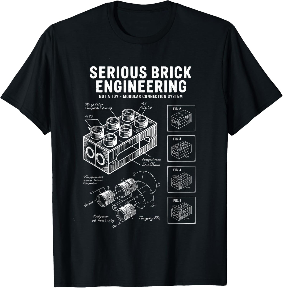 Toy Building Brick Patent Blocks Building Master Builder T-Shirt