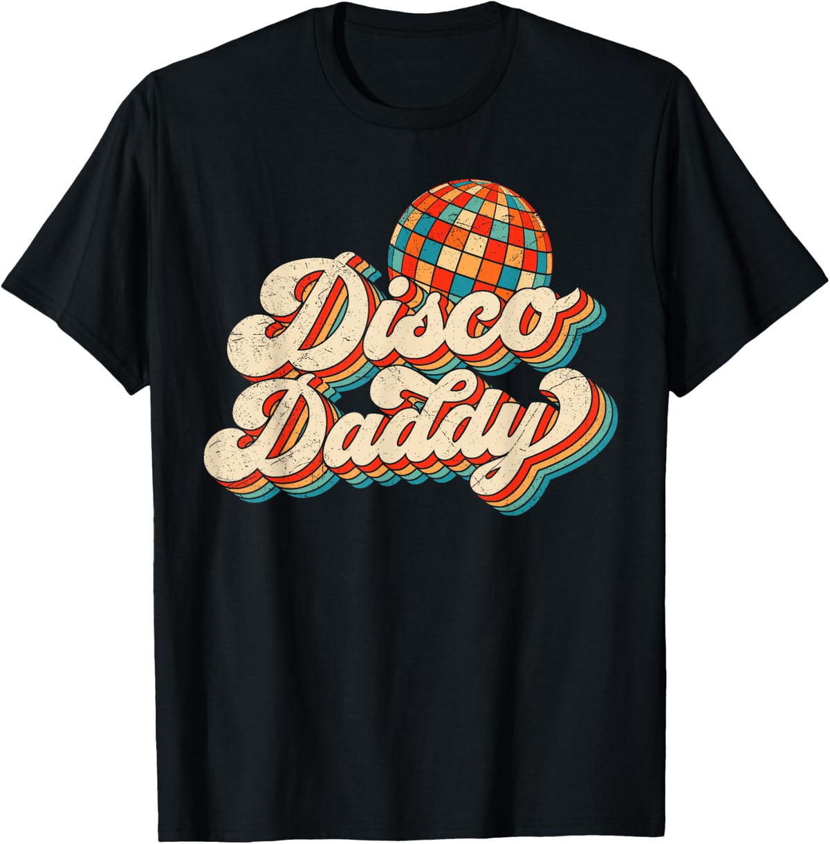 Vintage Disco Daddy Retro Matching 60's 70s Mens Dad Grandpa T-Shirt