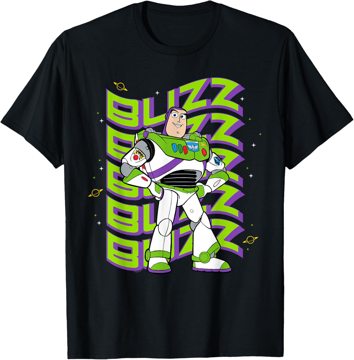 Disney and Pixar's Toy Story Buzz Lightyear Groovy Logo T-Shirt