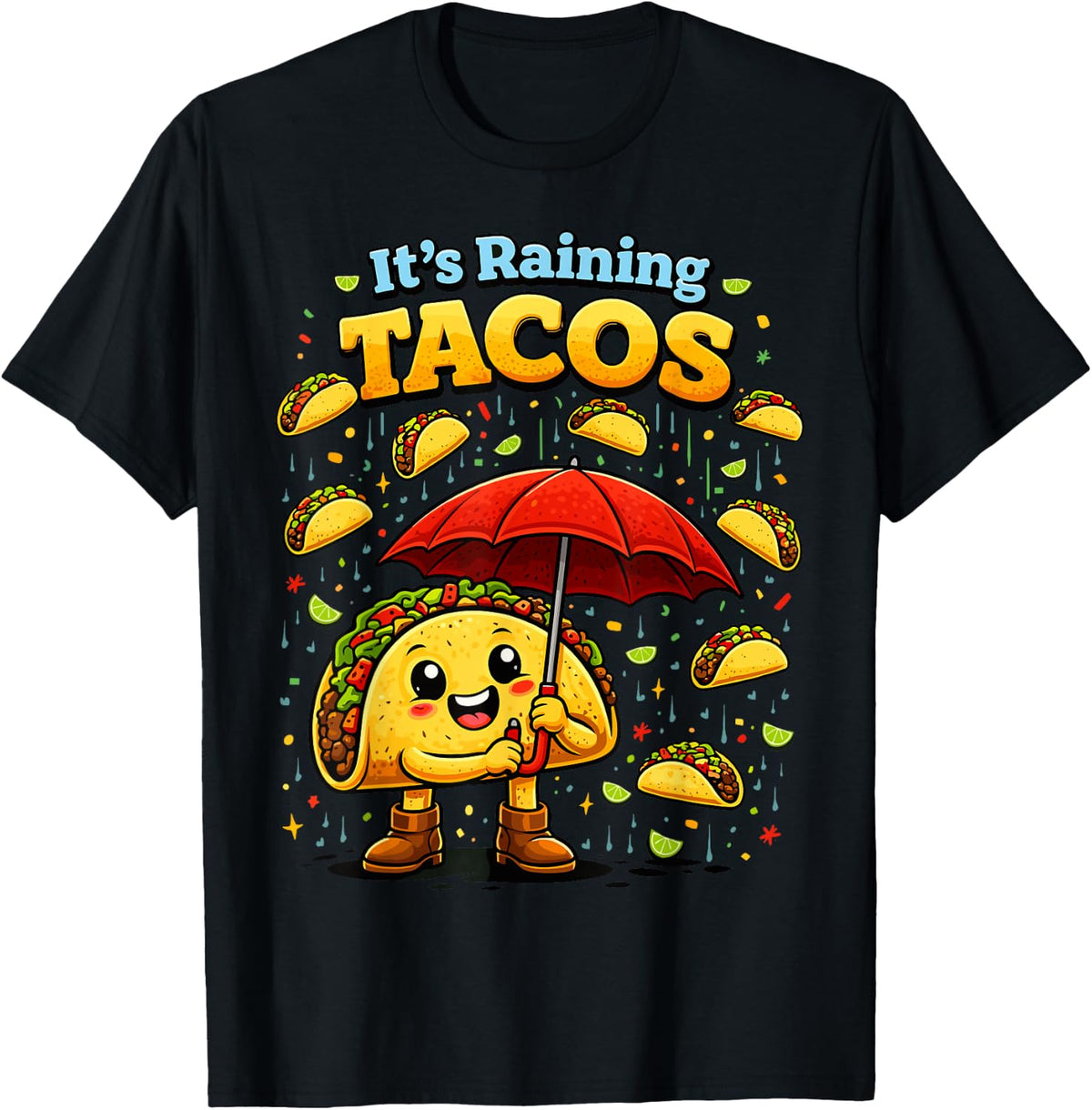 It's Raining Tacos Funny Taco Lovers Kids Girls Boys T-Shirt