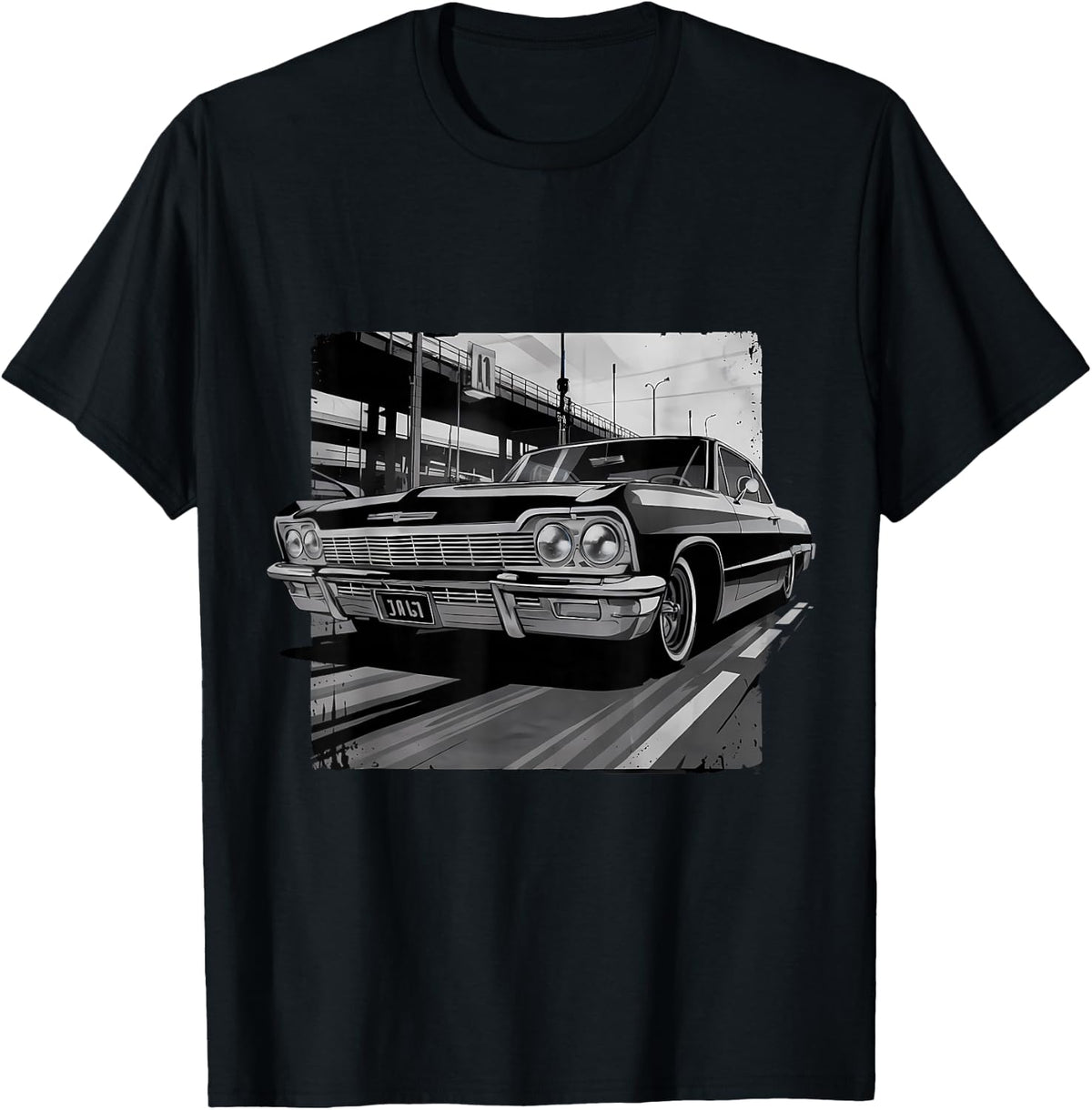 Los Angeles Old School Lowrider Car Chicano Art T-Shirt