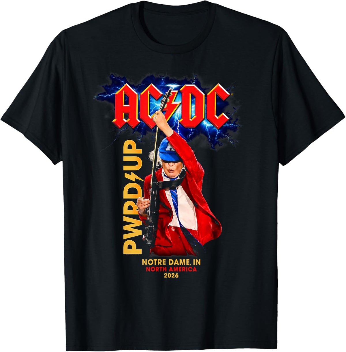AC/DC PWR UP Notre Dame in North American Tour 2026 Photo T-Shirt
