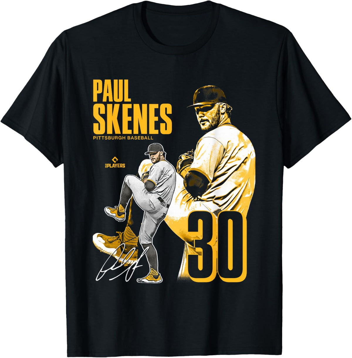 Paul Skenes - Pittsburgh MLB Baseball Players- MLBPSK304N T-Shirt