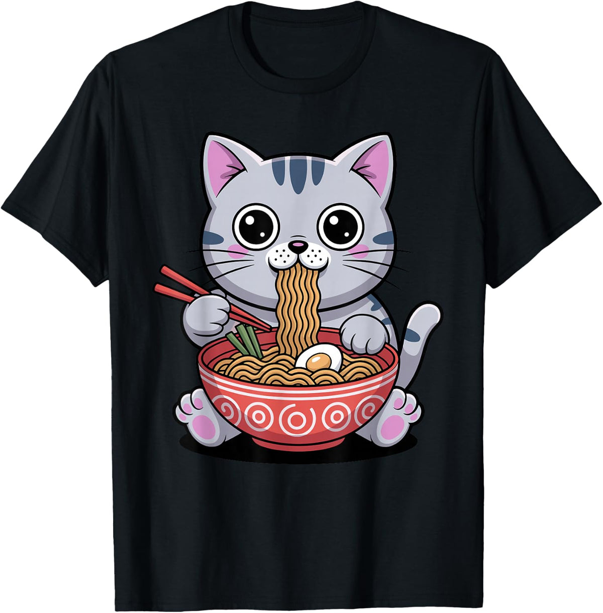 Cute Ramen Design for Men Women Kids Noodles Ramen Lovers T-Shirt