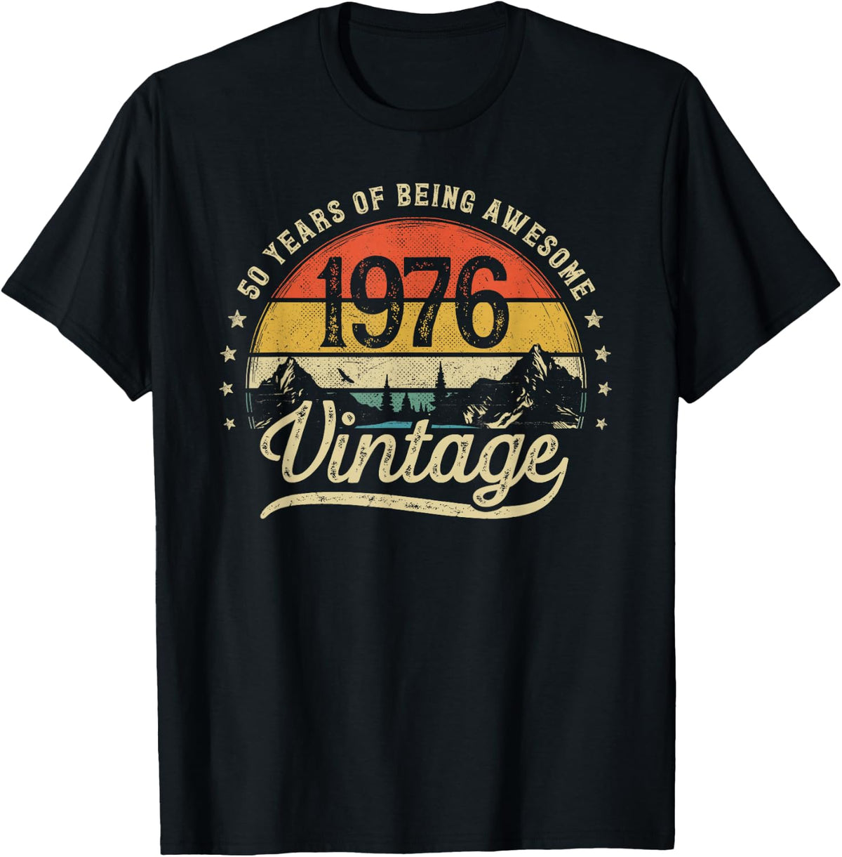Vintage 1976 50 Years Old 50th Birthday T-Shirt