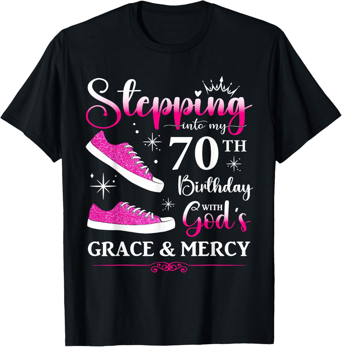 70th Birthday Seventy 70 Years Old Bday Party Funny Womens T-Shirt