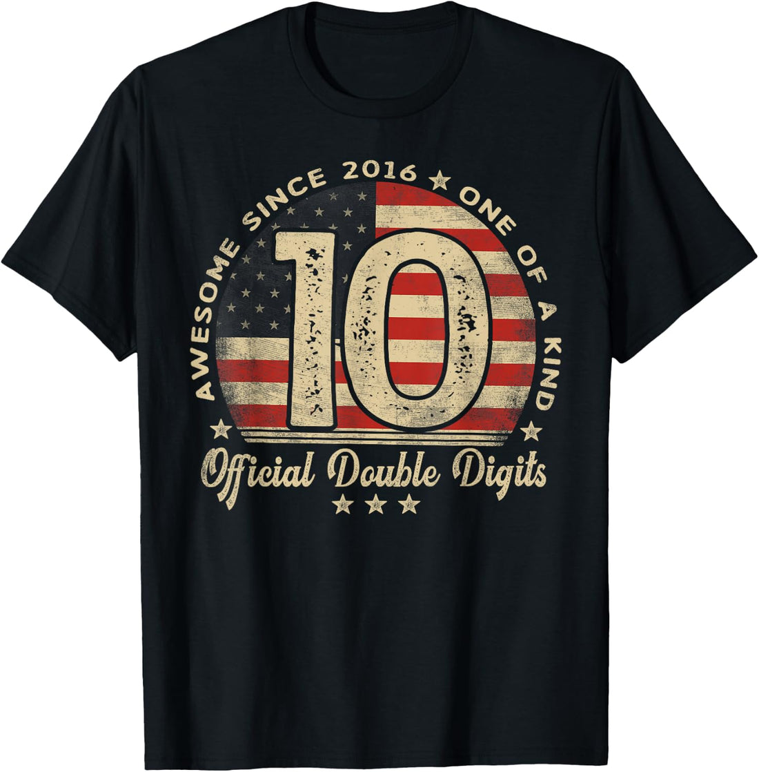 Awesome Since 2016 Official Double Digits 10th Birthday T-Shirt