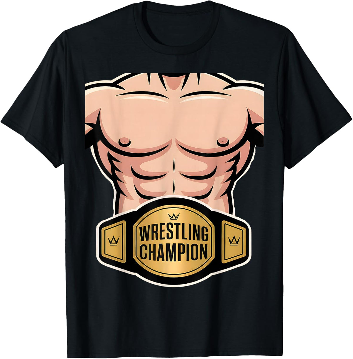 Wrestling Championship Belt Wrestler Costume Kids Boys T-Shirt