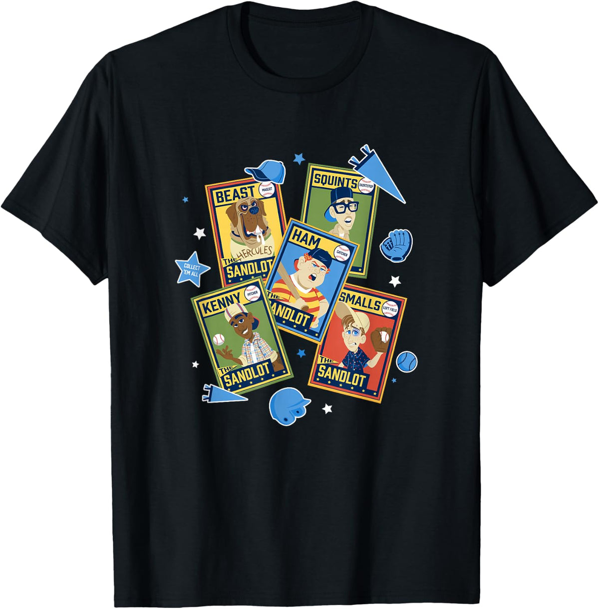 The Sandlot Character Trading Cards Collect Em All T-Shirt
