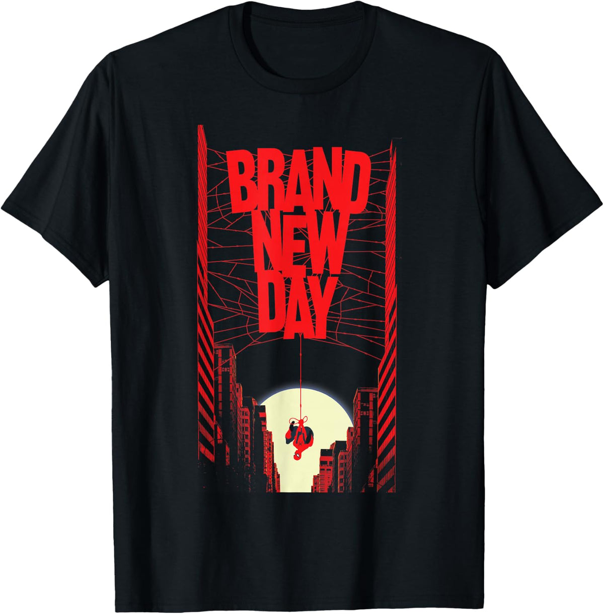 Marvel Studios Spider-Man: Brand New Day City Web Title T-Shirt