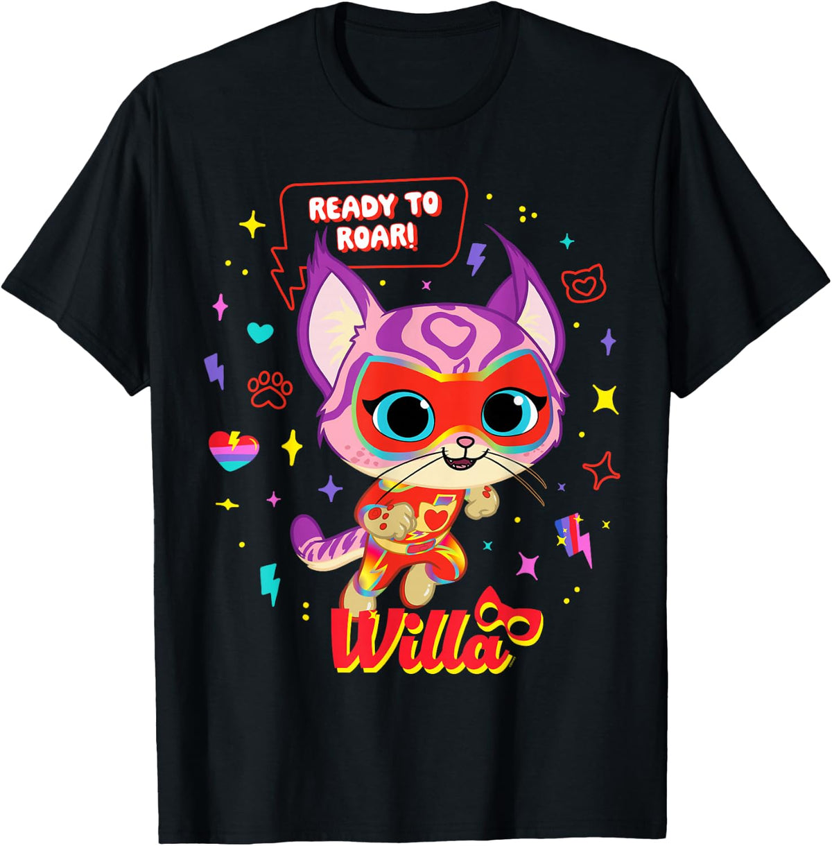 Disney Jr. SuperKitties Willa Ready to Roar Big Pose Kids' T-Shirt