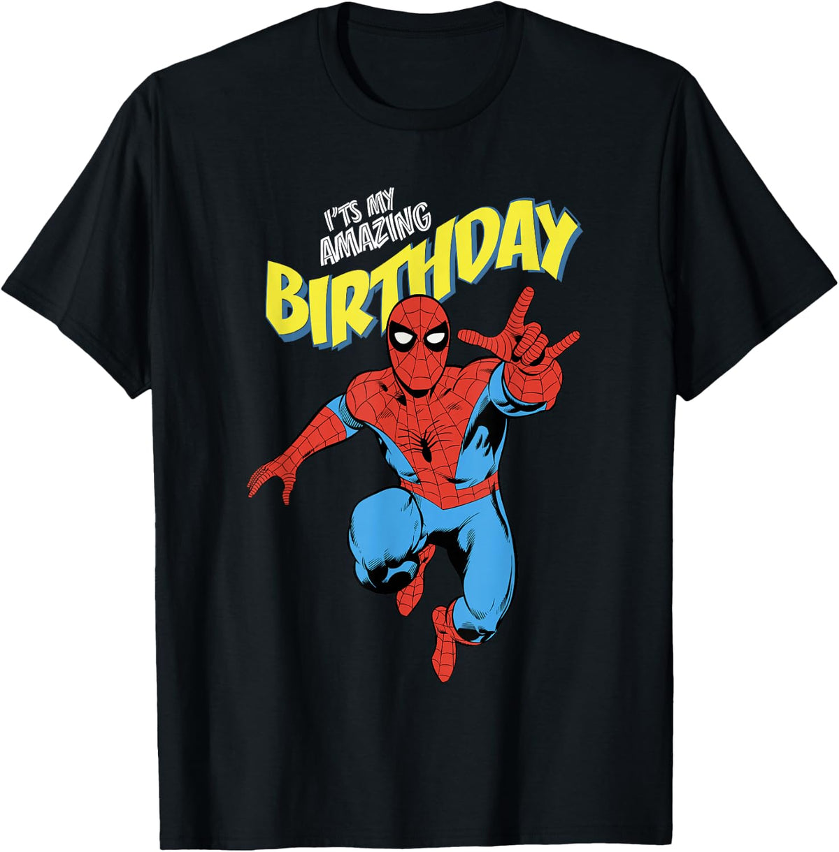 Marvel Comics Spider-Man Birthday It's My Amazing Day T-Shirt