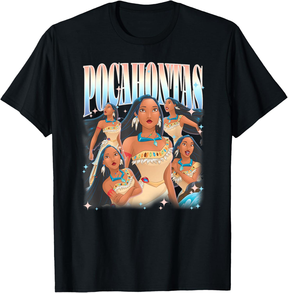 Disney Pocahontas Empowered Princess Multiple Poses T-Shirt