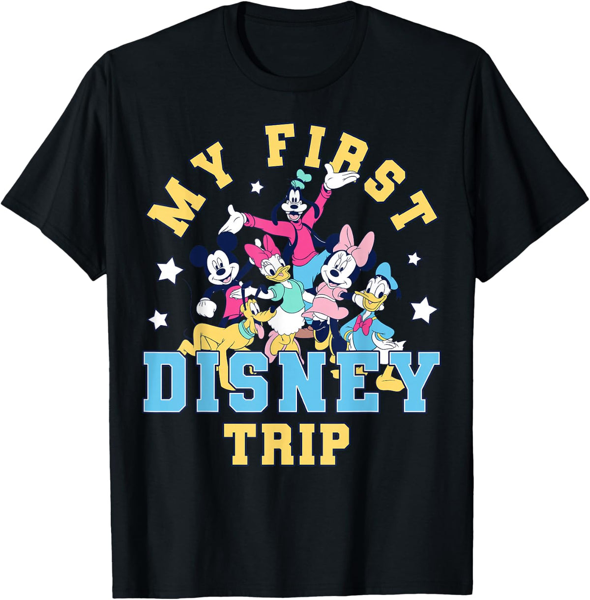 Disney Mickey and Friends My First Disney Trip Goofy Pluto T-Shirt