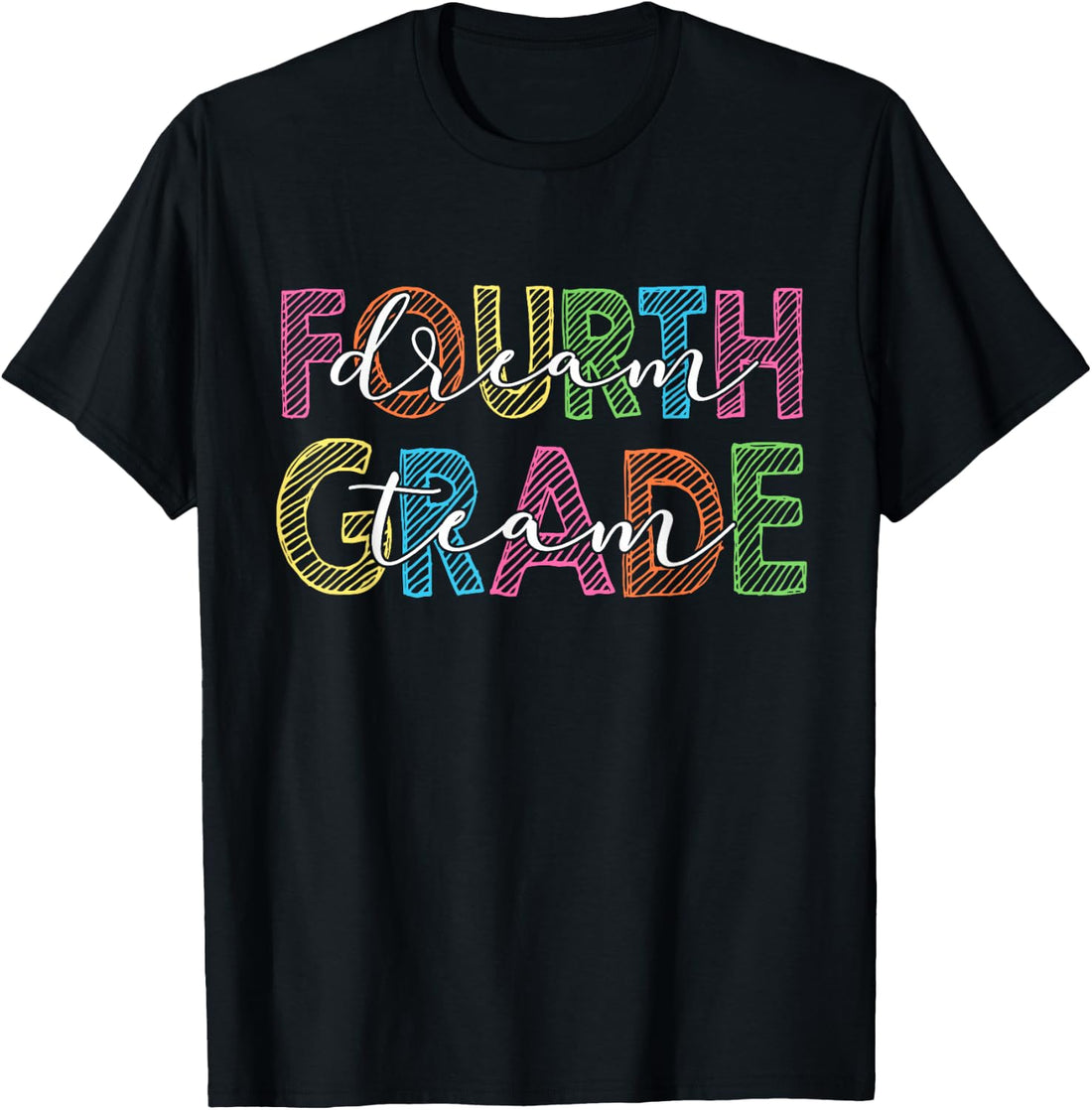 Back to School Fourth 4th Grade Dream Team Teacher Kids T-Shirt