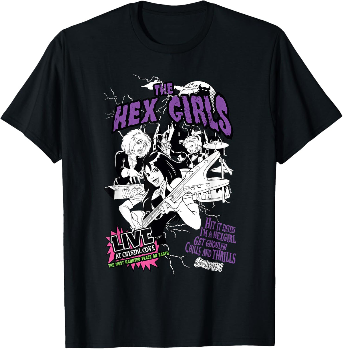 Scooby-Doo The Hex Girls Rockstars Music Concert Poster T-Shirt