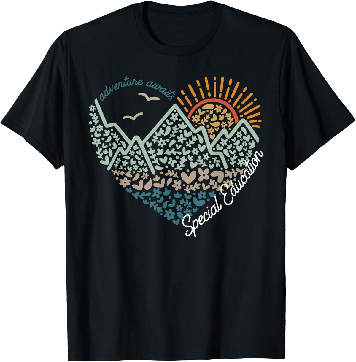 Adventure Awaits Special Education Teach SPED Teacher Camper T-Shirt
