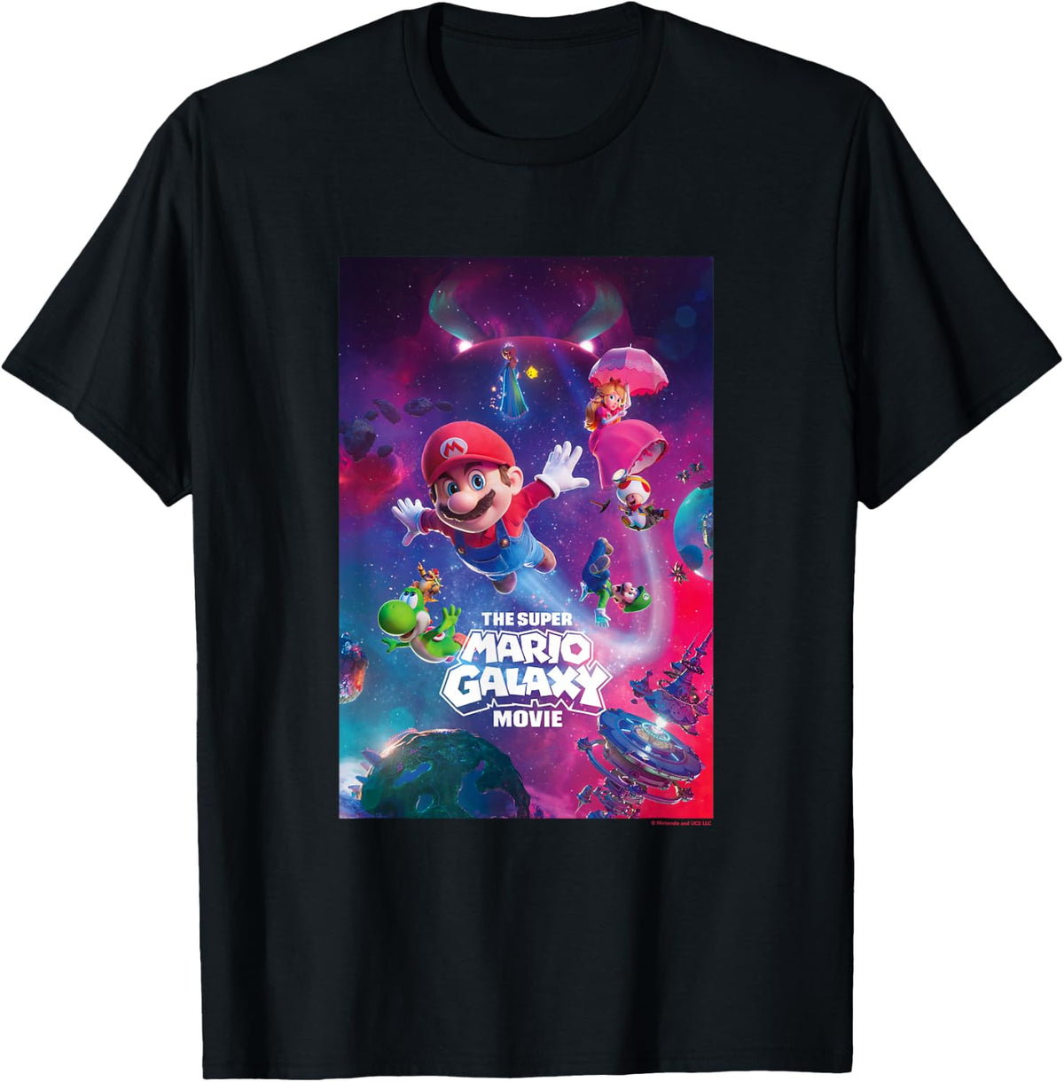 The Super Mario Galaxy Movie Epic Cosmic Adventure Tees T-Shirts