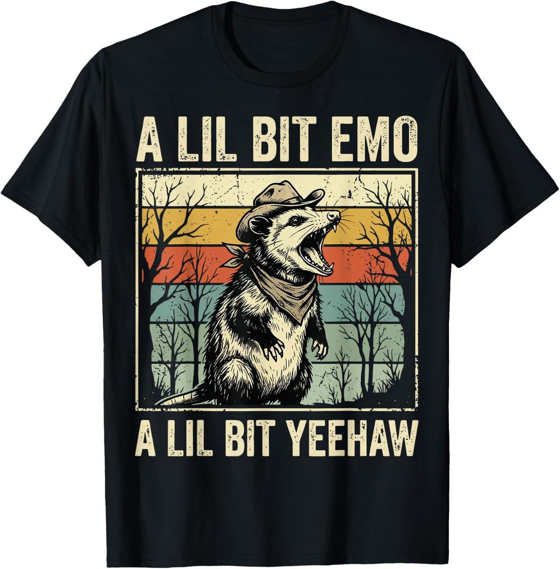 A Lil Bit Emo A Lil Bit Yeehaw T-Shirt