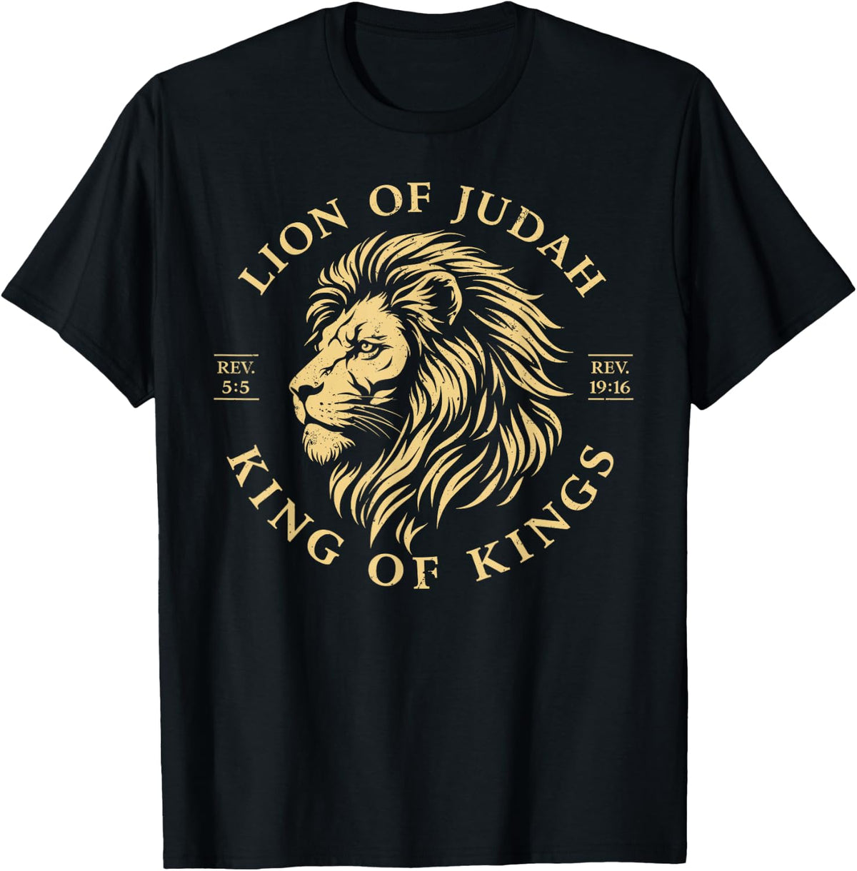 Lion of Judah King of Kings Christian Yeshua Religious Faith T-Shirt