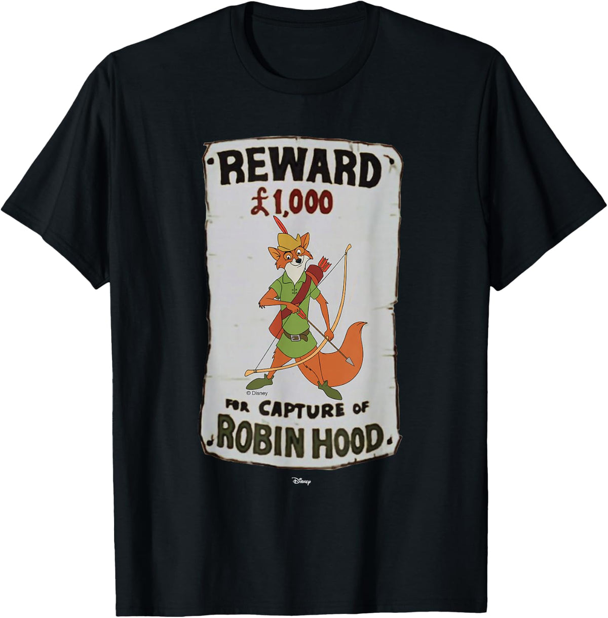 Disney Robin Hood Reward Poster T-Shirt