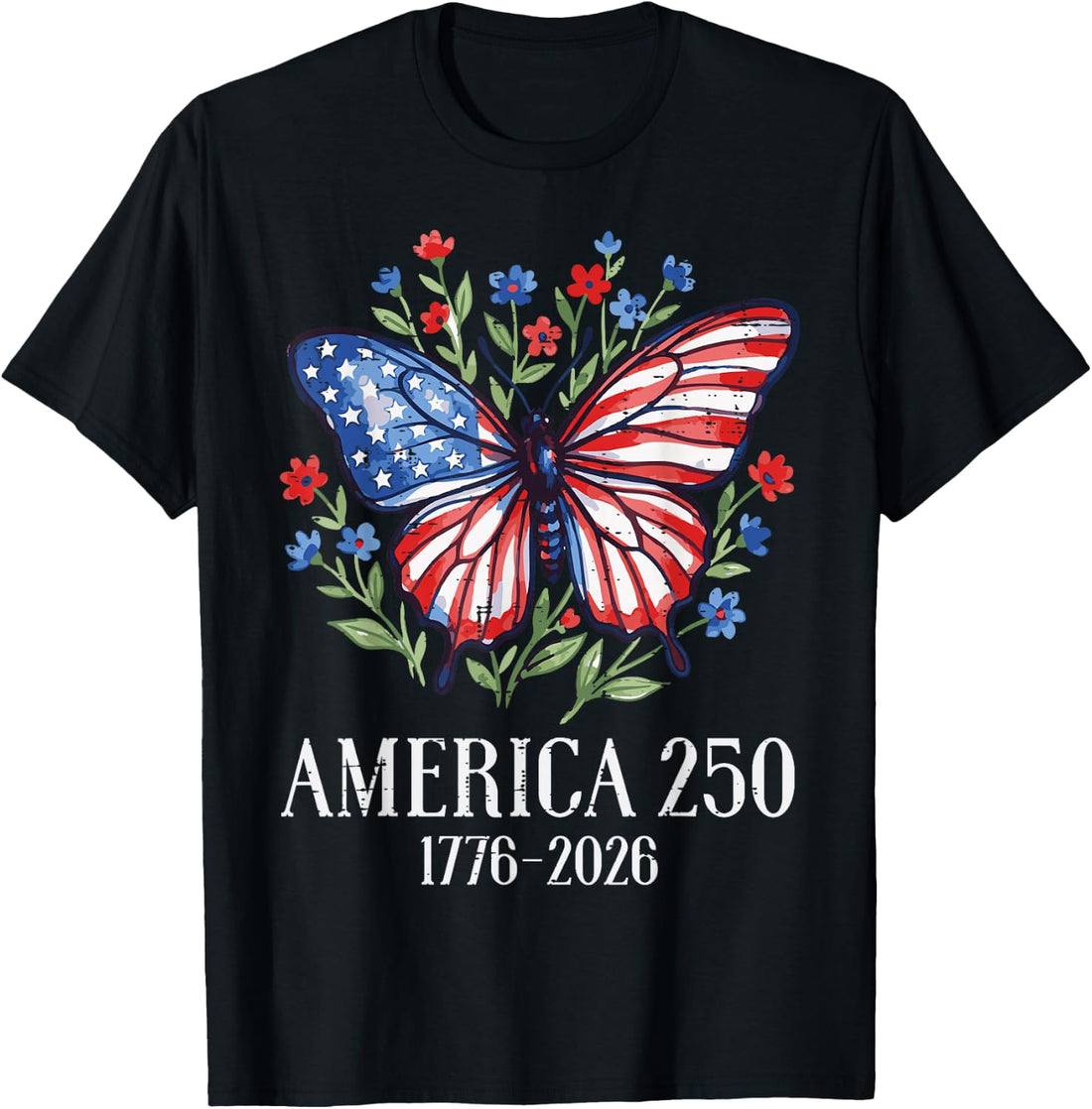 America US Flag 250 1776 2026 250th Anniversary 4th of July T-Shirt