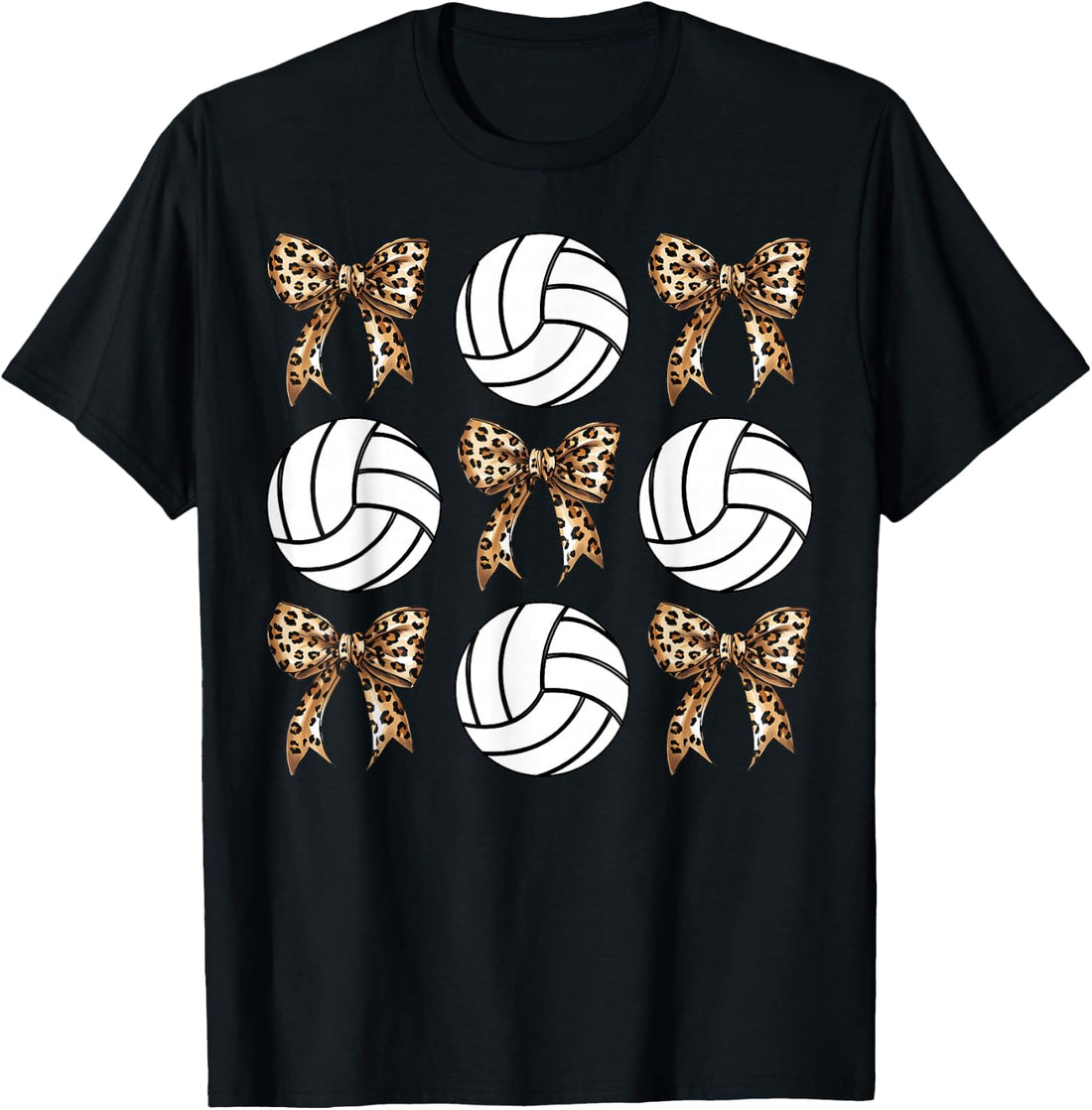 Volleyball Coquette Bow Volleyball Mum Sister Girl Bow T-Shirt