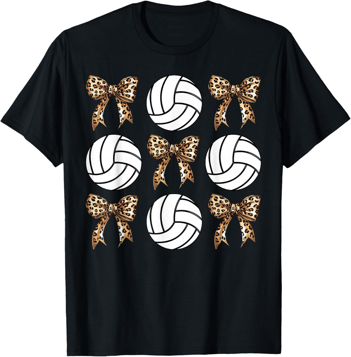 Volleyball Coquette Bow Volleyball Mum Sister Girl Bow T-Shirt