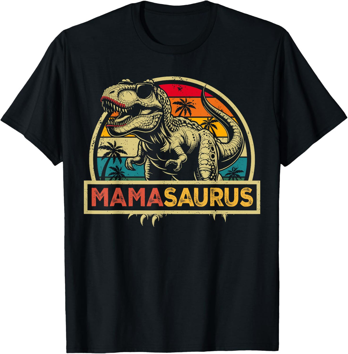 Mamasaurus T Rex Dinosaur Mama Saurus Family Matching T-Shirt