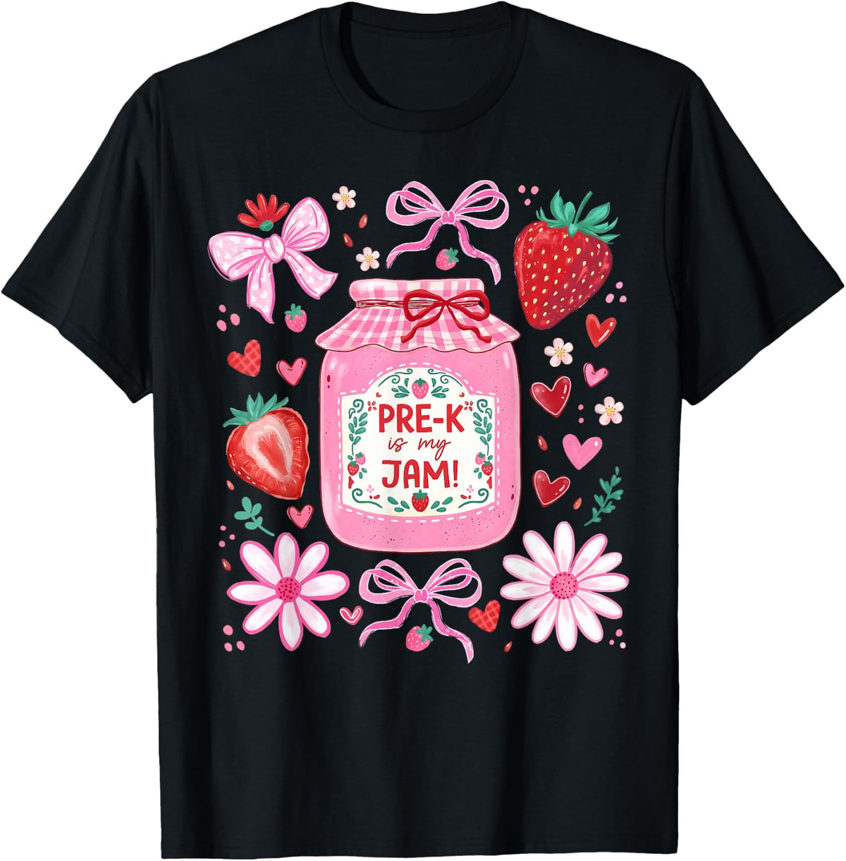 Pre-K is My Jam Strawberry Preschool Teacher Back to School T-Shirt