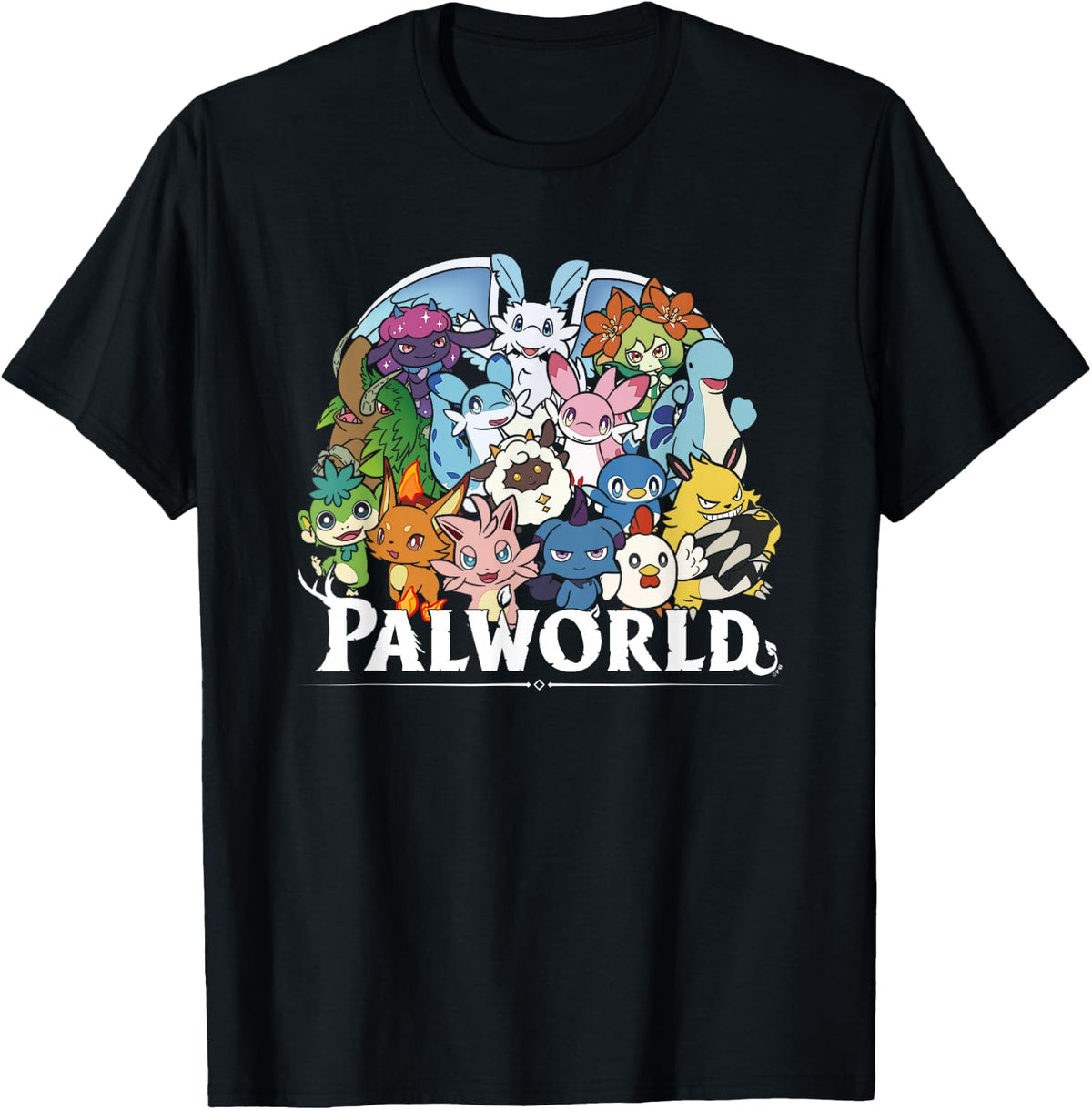 Palworld Full Character Group Portrait Video Game T-Shirt
