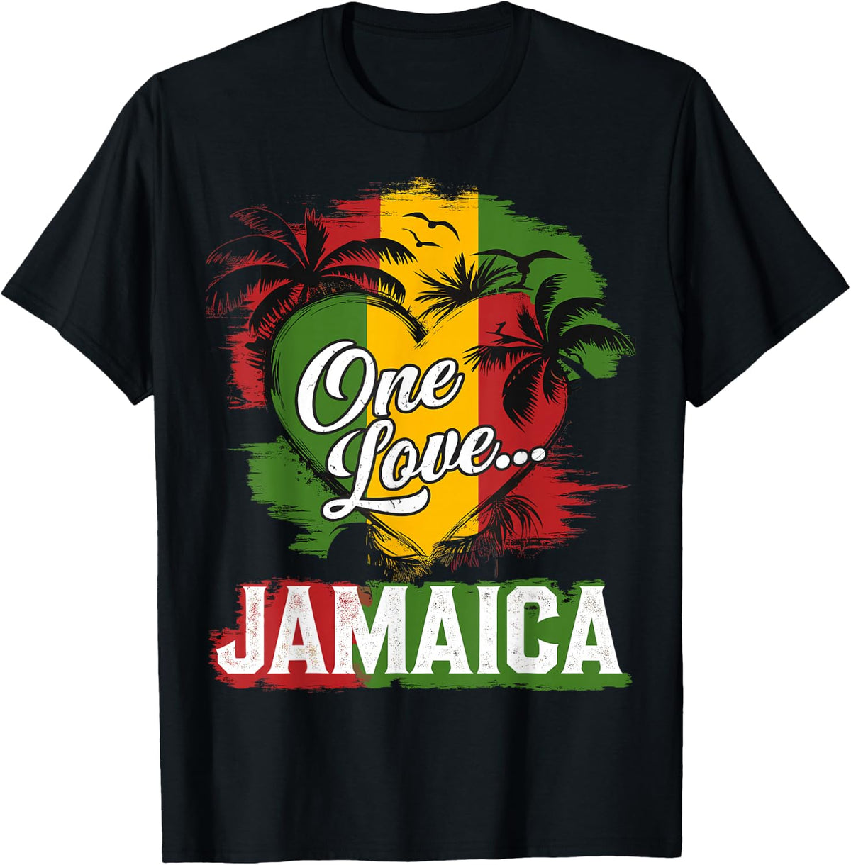 One Love Jamaica 2025 Hibiscus Flower Caribbean Vacation T-Shirt