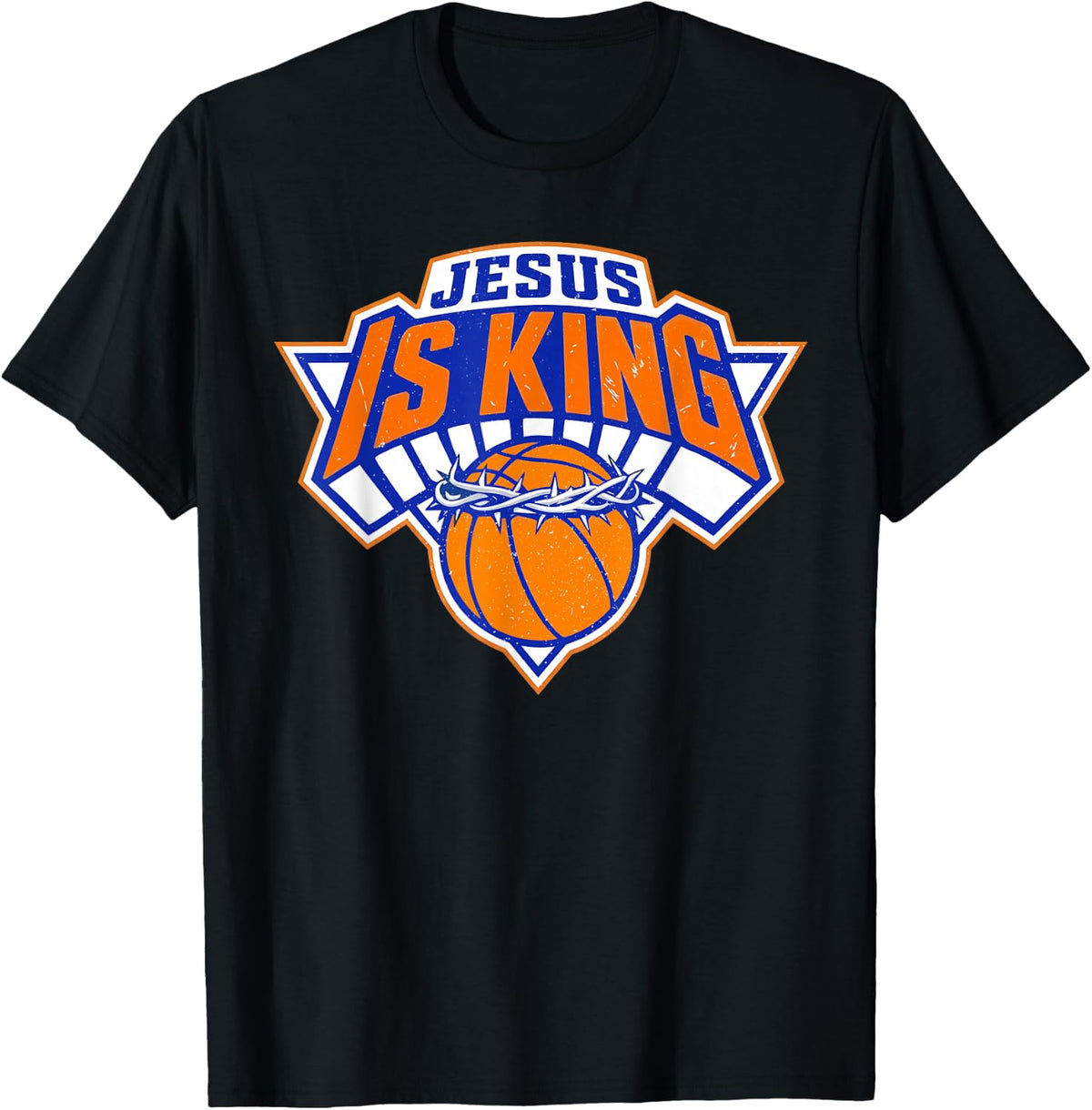 Vintage Jesus is King Basketball Christian Faith Men Women T-Shirt