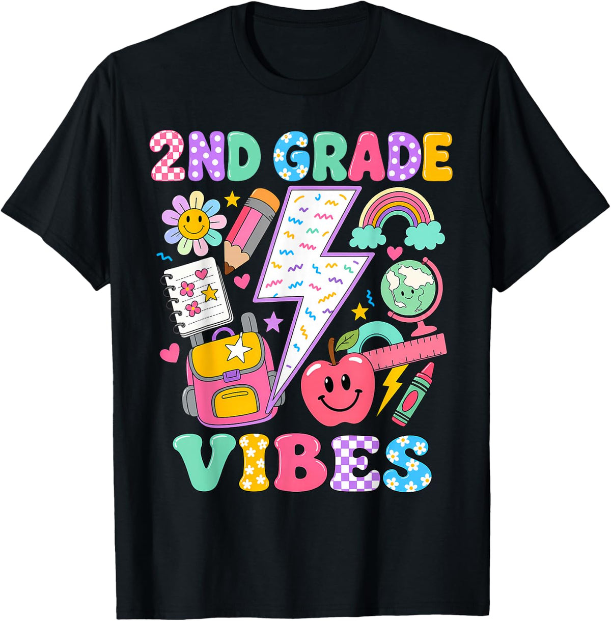 2nd Grade for Girls Back to School First Day Second Grade T-Shirt