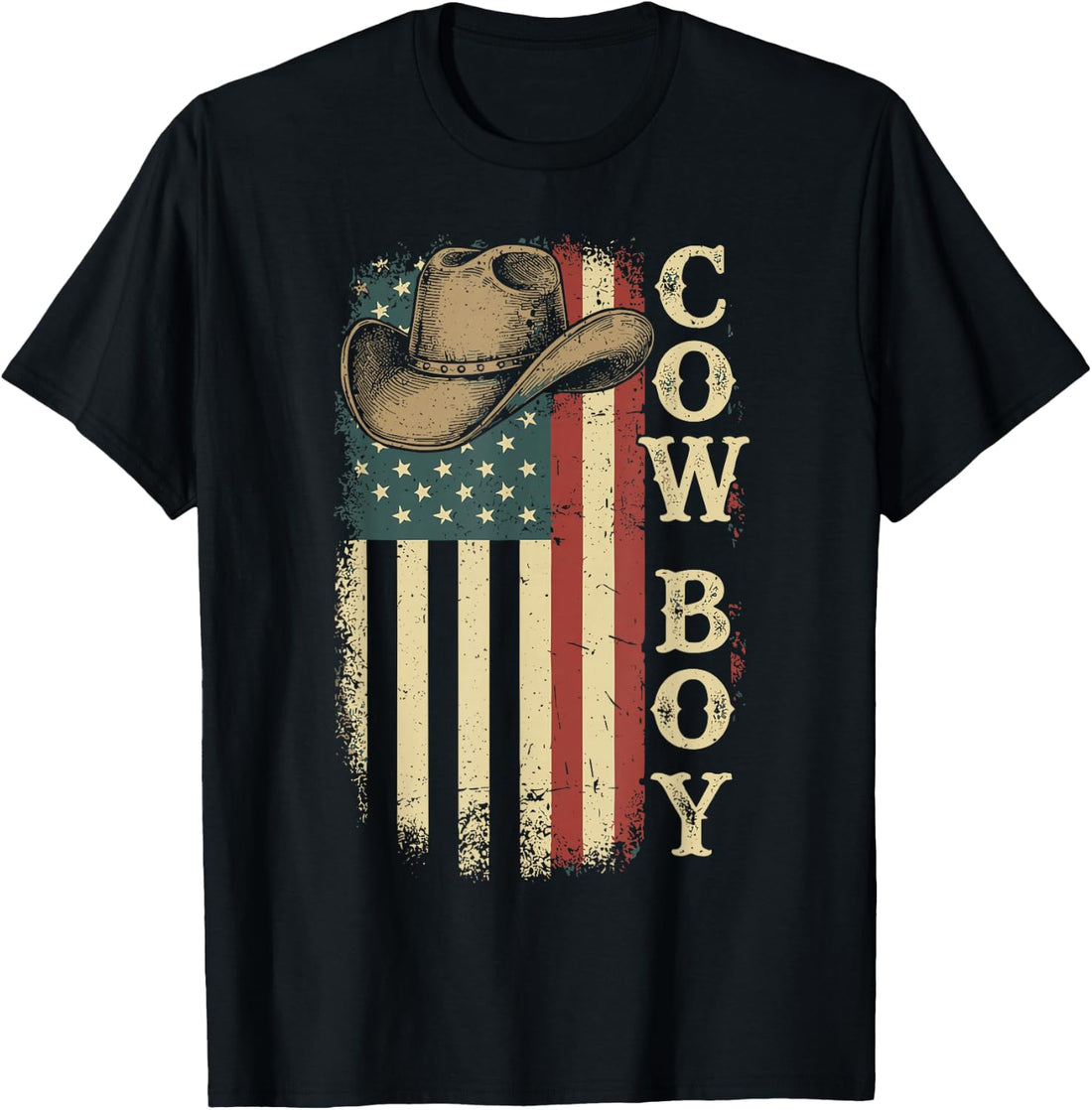 Western Country Men Boy Kid Rodeo Southern Retro Cowboy T-Shirt