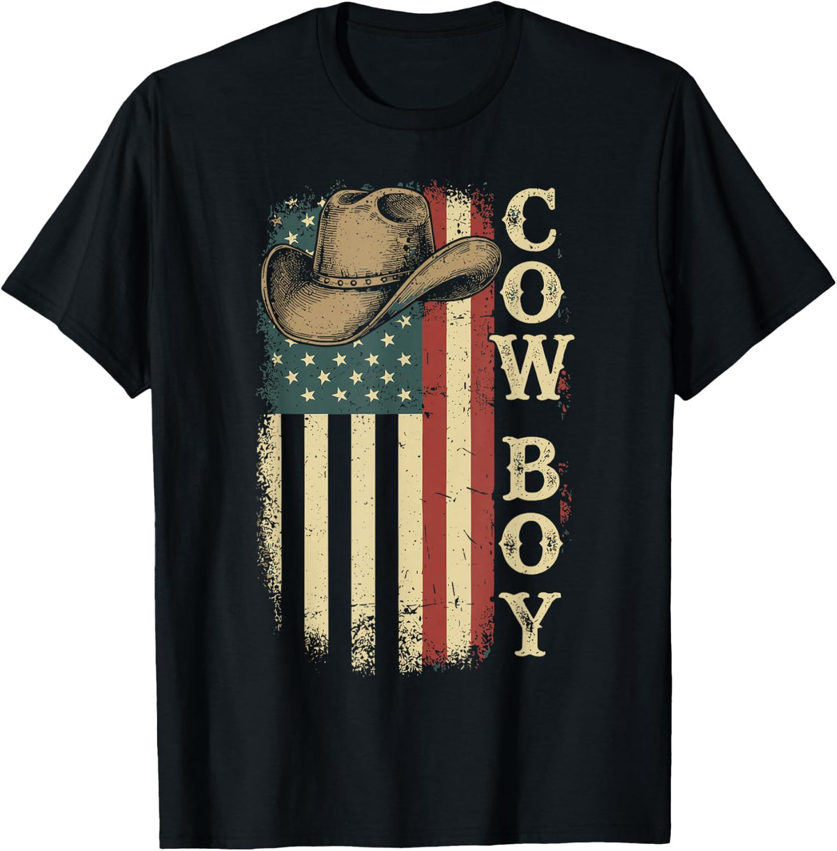 Western Country Men Boy Kid Rodeo Southern Retro Cowboy T-Shirt