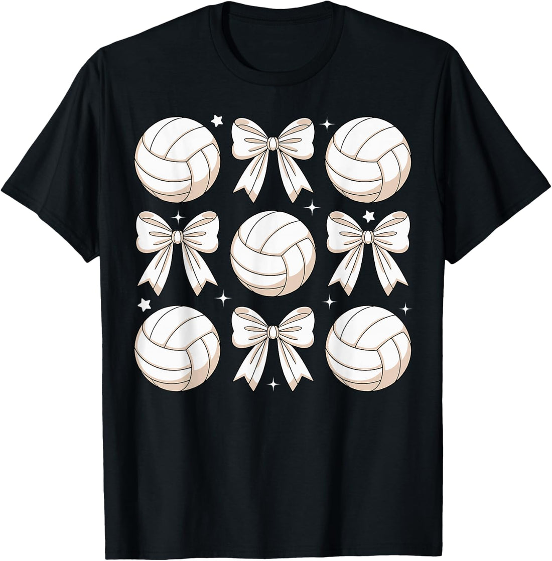 Volleyball Coquette Bow Volleyball Girl Mom Mama Sister T-Shirt