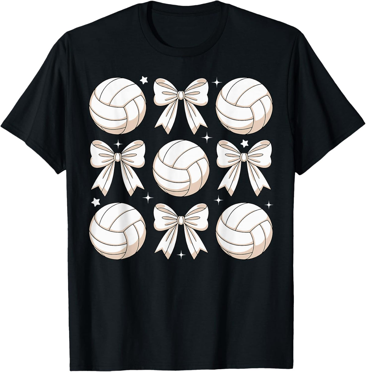 Volleyball Coquette Bow Volleyball Girl Mom Mama Sister T-Shirt