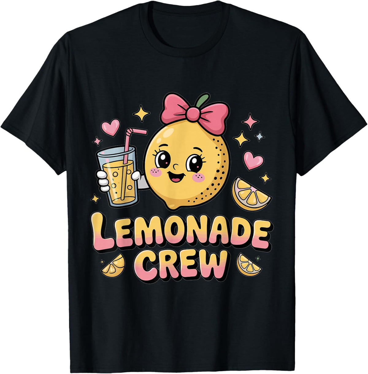 Cute Lemonade Day Crew Kawaii Girls T-Shirt