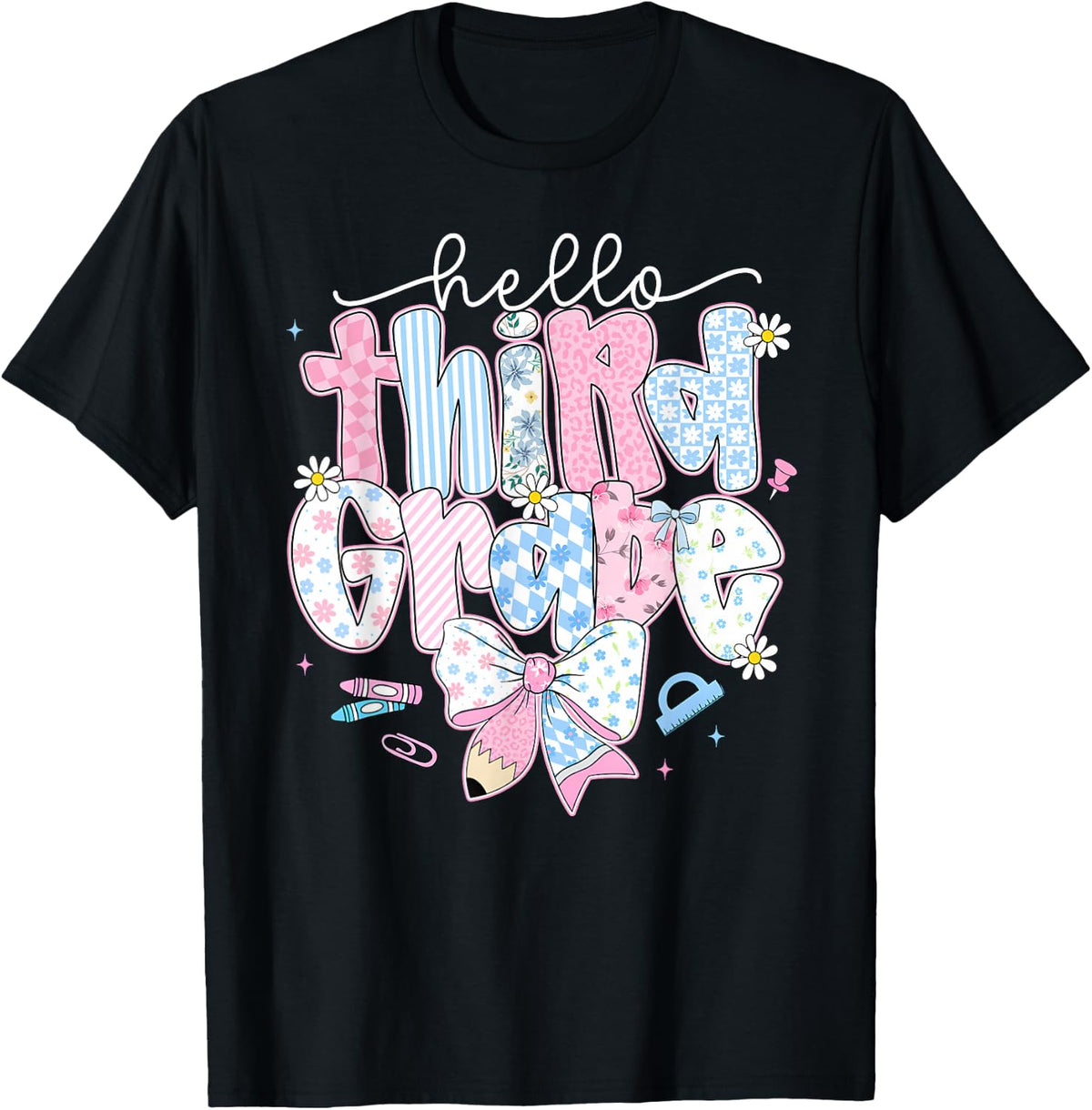 Hello Third Grade Team 3rd Grade Back to School Teacher Kid T-Shirt