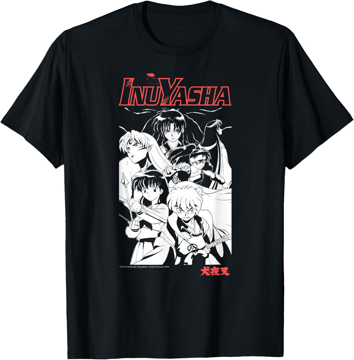 Inuyasha Kagome Koga Sesshomaru Timeless Anime Cast T-Shirt