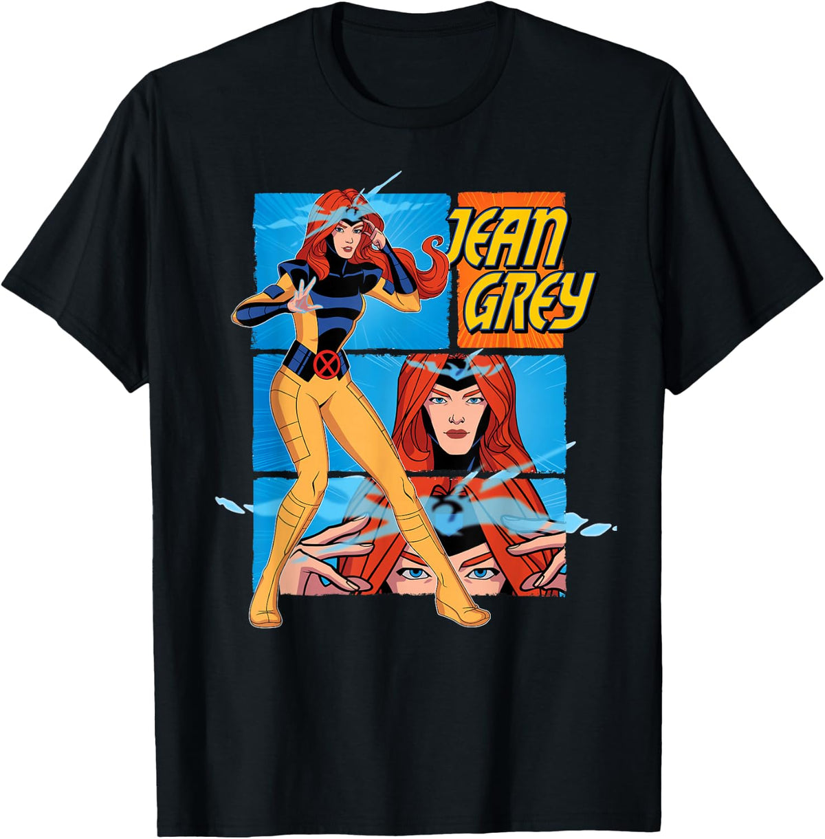 Marvel Studios X-Men '97 Jean Grey Telepathy Action Panels T-Shirt